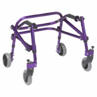 Drive Medical Nimbo Aluminum Rolling Posterior Pediatric Walker, Wizard Purple