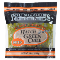 Young Guns Hot Diced Flame Roasted Frozen Hatch Green Chile
