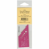 Lacis Tatting Needle & Picot Gauge-Pink