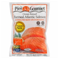 Pier 33 Gourmet Boneless Skin-On Farmed Atlantic Salmon Portions