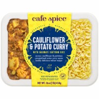 Café Spice® Cauliflower & Potato Curry with Saffron Rice Perspective: Main