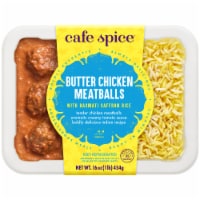 Café Spice® Butter Chicken Meatballs with Basmati Saffron Rice Perspective: Main