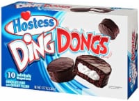 Hostess Ding Dongs Cakes (10 count) 12.7 oz Box - Pack of 4