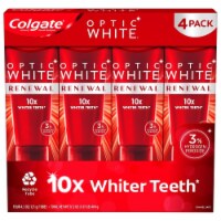 Colgate Optic White Renewal High Impact Teeth Whitening Toothpaste, 4.3 Oz (4Pk)