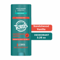 Tom’s of Maine Sandalwood Vanilla Natural Deodorant Aluminum Free Clear Application Perspective: Main