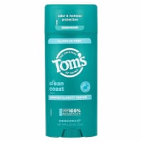 Tom's of Maine Aluminum Free Deodorant Clean Coast - 3.25 oz (92 g) Perspective: Main