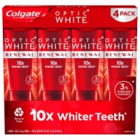 Colgate Optic White Renewal Whitening Toothpaste, 4.1 Ounce (Pack of 4)