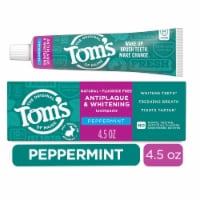Tom’s of Maine Toothpaste Fluoride Free with Antiplaque & Whitening Peppermint Flavor Perspective: Main
