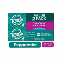 Tom’s of Maine Toothpaste Value Pack Fluoride Free with Antiplaque & Whitening Perspective: Main