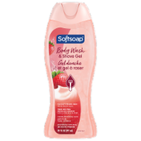 Softsoap® Body Wash & Shave Gel Creamy Strawberry Moisturizing For Soft Feeling Skin Perspective: Main