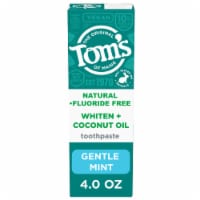 Tom’s of Maine Whiten Plus Coconut Oil Fluoride Free Toothpaste with Gentle Mint Flavor Perspective: Main