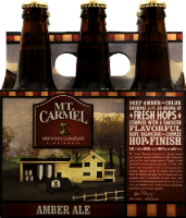 Mt. Carmel Brewing Company Amber Ale Perspective: front