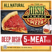 The Dish Deep Dish 5 Meat Frozen Pizza