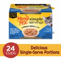 Meow Mix Simple Servings Tuna Shrimp & Whitefish Wet Cat Food Perspective: Main