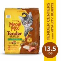 Meow Mix Tender Centers® Salmon & Turkey Dry Cat Food with Vitality Bursts