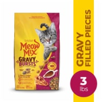 Meow Mix Gravy Bursts Savory Chicken Flavor Mix with Gravy Filled Pieces, Dry Cat Food, 3 Pound Bag Perspective: Main
