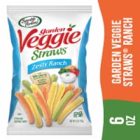 Sensible Portions Garden Veggie Straws Zesty Ranch Vegetable and Potato Snacks