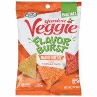 Sensible Portions® Garden Veggie™ Flavor Burst™ Nacho Cheese Tortilla Chips Perspective: Main