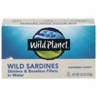 Wild Planet® Skinless Boneless Wild Sardine Fillets in Water Perspective: Main