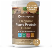 Amazing Grass Organic Plant Protein Blend: Vegan Rich Chocolate Protein Powder Perspective: Main