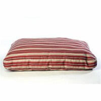 Carolina Pet 015610 Faux Gusset Jamison Pet Bed - Red Stripe, Small