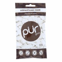 Pur Gum Sugar Free Gum - Chocolate Mint - Case Of 12 - 77 Gm