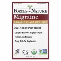 Forces Of Nature Certified Organic Medicine Migraine Rollerball Applicator-4 ML-Pack of 3