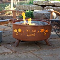 Patina Products F119 Its All Good Fire Pit, Natural Rust Patina