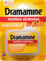 Dramamine Motion Sickness Relief for Kids Grape Flavor Chewable Tablets
