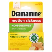 Dramamine® Non-Drowsy Natural Ginger Motion Sickness Relief Capsules
