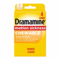 Dramamine Motion Sickness Orange Flavored Chewable Tablets Perspective: Main