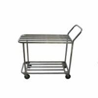 Prairie View WUC2024 Welded T-Bar Aluminum Utility Carts with 2 Tier - 41 x 30 x 20 in.