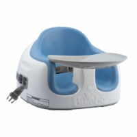 Bumbo Baby Adjustable Height 3-in-1 Non-Slip Booster Seat with Tray, Powder Blue
