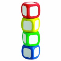 Learning Advantage Magnetic Write-On Wipe-Off Dice Set Of 4 Small Dice In Assorted Colors