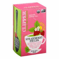 Clipper Tea - Organic Tea - Strawberry Fields - Case of 6 - 20 Bags