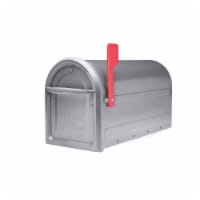 Architectural Mailboxes 7900-2GR-R-10 Mapleton Post Mount Mailbox - Graphite - Large