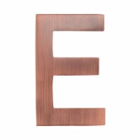 Architectural Mailboxes 3582AC-E 4 in. Brass Floating House Letter E, Antique Copper