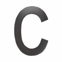 Architectural Mailboxes 3582DC-C 4 in. Brass Floating House Letter C, Dark Aged Copper