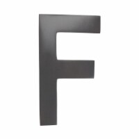 Architectural Mailboxes 3582DC-F 4 in. Brass Floating House Letter F, Dark Aged Copper