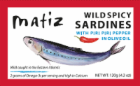 Matiz Spicy Wild Sardines with Chili Peppers in Olive Oil