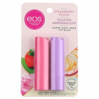 EOS Strawberry Peach & Toasted Marshmallow Super Soft Shea Lip Balm Stick
