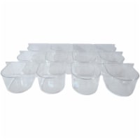 YML C8054-C Lot Of 12 Clear Plastic Cup For Breeding Cages