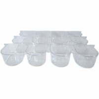 YML C8054-C Lot Of 12 Clear Plastic Cup For Breeding Cages