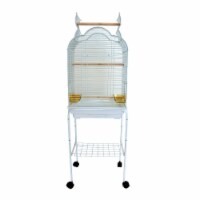 YML 5834-4814WHT 0.67 in. Bar Spacing Small Parrot Cage, White - 18 x 14 in.