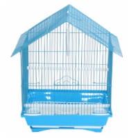 YML A1314MBLU House Top Style Small Parakeet Cage, 13.3 x 10.8 x 17.8