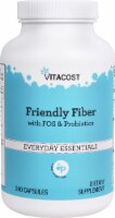 Vitacost Friendly Fiber with FOS & Probiotics Everyday Essentials Capsules
