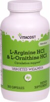 Vitacost L-Arginine HCl & L-Ornithine HCl Targeted Wellness Capsules