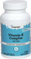 Vitacost Vitamin K Complex with K1 & K2 Softgels 400mcg