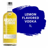 Absolut Citron Lemon Flavored Vodka - 1 L Bottle