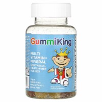 GummiKing Multi Vitamin + Mineral Vegetables Fruits + Fiber For Kids - 60 Gummies